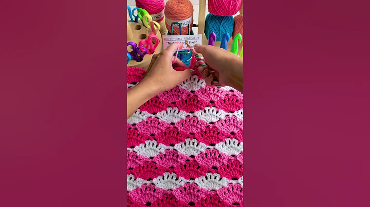 Crochet Large Shell Stitch How to DIY Tutorial #shorts