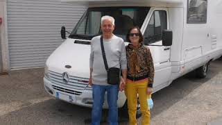 Consegna Laika Kreos 3004 Camper Mansardato con doppia dinette e servizi in coda usato