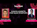 8 DOs and DON’Ts for SaaS Startups