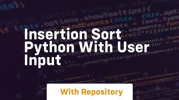 insertion sort python with user input