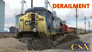 Derailment train - CSX Train