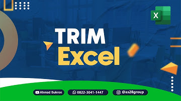 RUMUS TRIM EXCEL ➡️ CARA MENGHAPUS SPASI BERLEBIH DENGAN MUDAH DI EXCEL