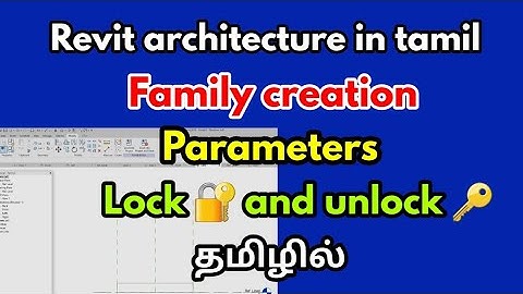 Revit architceture in tamil-family creation in revit-civil tamil