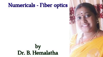 Numericals - Fiber optics