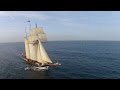 Tall ship. Three Masted Top Sail Schooner Oosterschelde