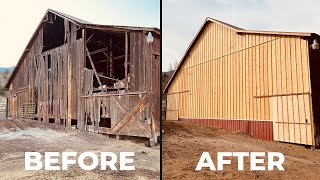 We fixed ANOTHER Old Barn // Part 1 // FARMSKILLZ by Bidwell Canyon Farm 26,662 views 2 years ago 9 minutes, 19 seconds