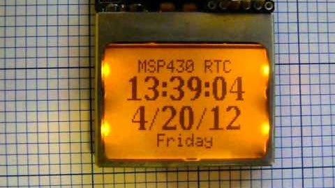MSP 430 software real time clock (RTC)