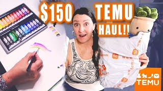 HUGE Temu Art Haul!! ✨ Testing Temu Art Supplies    WORTH IT or not