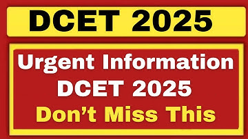 DCET 2025 ONLINE APPLICATION FILLING VIDEO-1 |Registration Process |HOw to Fill |Last Date 10-05-25