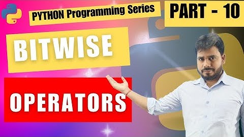 BITWISE OPERATORS in Python || In detail || by Manish Sir || VEPS Classes