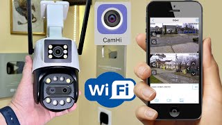 DUAL CAMERA WITH THREE LENSES TRACKING A PERSON ANALYST FROM TWO CAMHI CAMERAS
