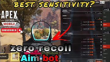 APEX LEGENDS MOBILE |No Recoil Sensitivity Settings Gyroscope + ADS |AIMBOT| TIPS AND TRICKS