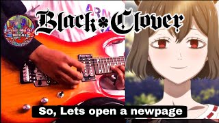Black Clover Ending 10 New Page INTERSECTION Guitar Cover with Lyrics
