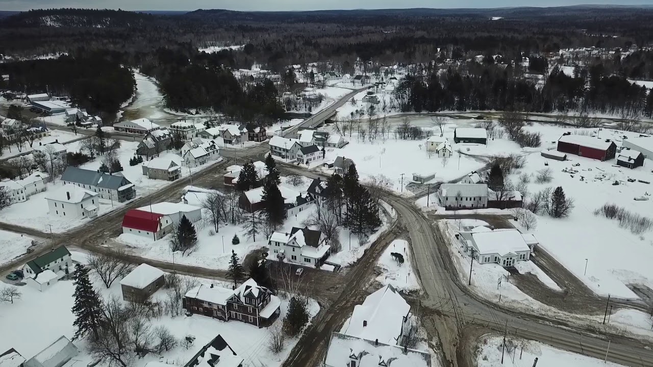 Island Falls Maine in the Winter YouTube