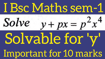 problem on solvable for y in telugu@maths naresh eclass
