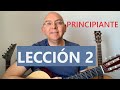 Como Tocar Guitarra LECCIÓN 2 Notas Para Principiante con Pista Musical