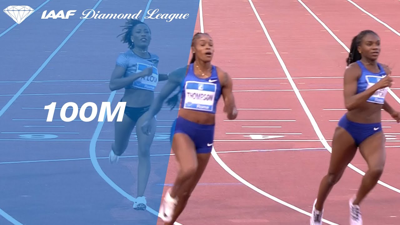 Elaine Thompson Shocks The Field In The Rome 100m Sprint Iaaf Diamond League 2019