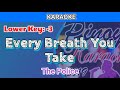 Every Breath By The Police Karaoke Lower Key 3