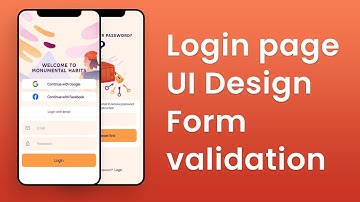 Login Page UI Design Habit App part 3 | Flutter Speed code