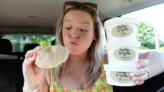 TRYING THE VIRAL POP UP BAGELS
