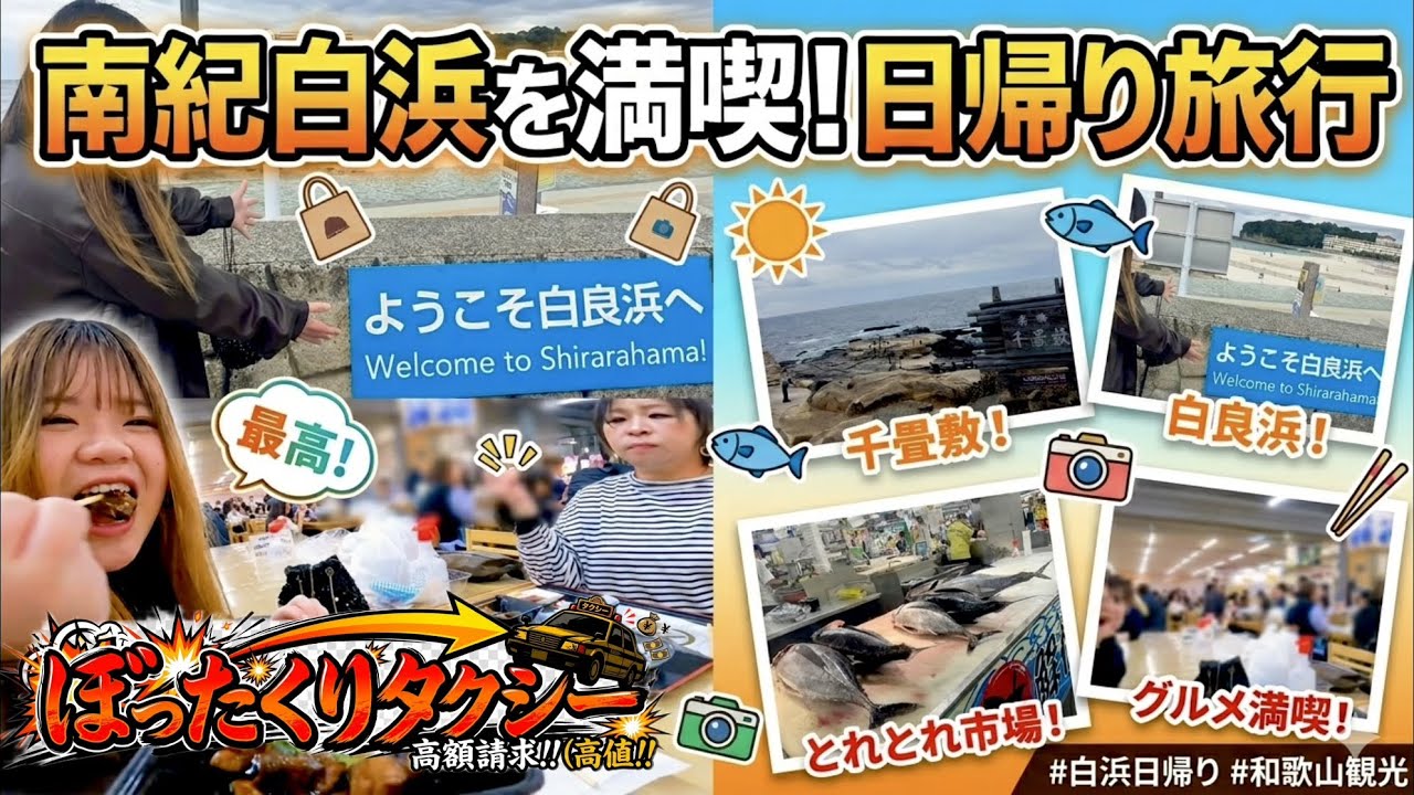 【南紀白浜】パンダなしでも楽しめる!ぼったくりタクシーで日帰り観光