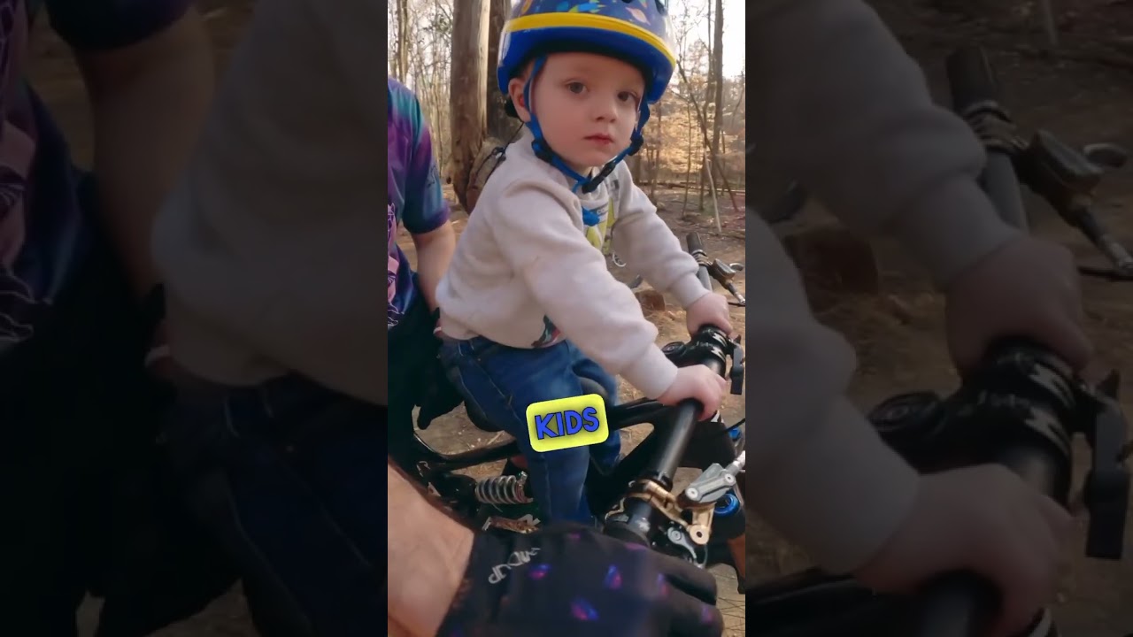 Riding with the family at Blankets Creek Mountain Bike Trail System! Sage loves riding shotgun!