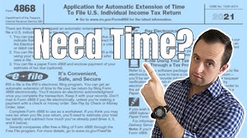 How to File a Tax Extension 2022 | IRS Form 4868