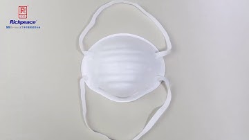 How to make N95 cup mask by Richpeace automatic N95 mask machine with automatic headloop welding