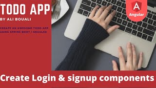 Part 19 Create Login and signup components