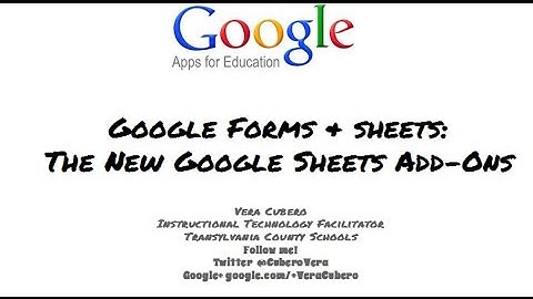 Google Sheets Add-Ons- Video 1- Introduction to Add-ons for Sheets