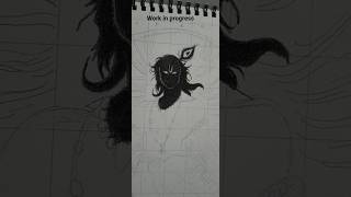 shading process charkol drawing short #viral #drawing #sketch