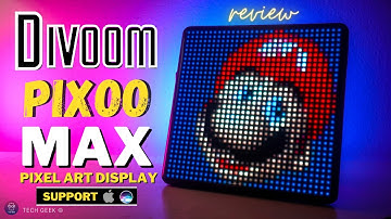 DIVOOM  PIXOO MAX  SMART DISPLAY 📺 | Custom Pixel Art LED Display | Unbox , Review & how to set up.