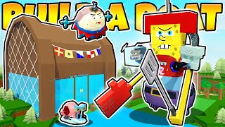 Giant Spongebob Killer Mech Build A Boat
