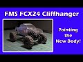 FMS FCX24 Cliffhanger Painting the New Body!