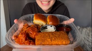 Chilis Triple Dipper Asmr Eating Honey Chipotle Crispers, Big Mouth Bites, Mozzarella Sticks