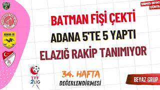 TFF 2. Lig Beyaz Grup 34. Hafta Değerlendirmesi | KIRMIZI-BEYAZ DÜNYA