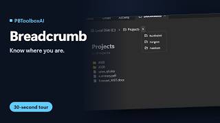 Breadcrumb for PowerBuilder – Know where you are | PBToolboxAI
