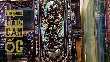 Số 167: BÌNH PHONG - CẨN BÁT TIÊN THƯỞNG TRÀ | Khảm Ốc Singapore Tự Nhiên, Nhiều Màu Sắc