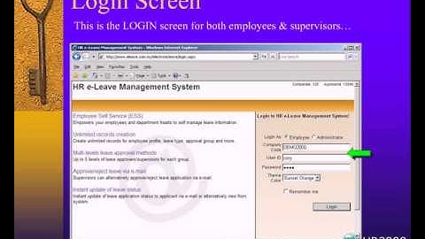 E-Leave Management System (HR2000)