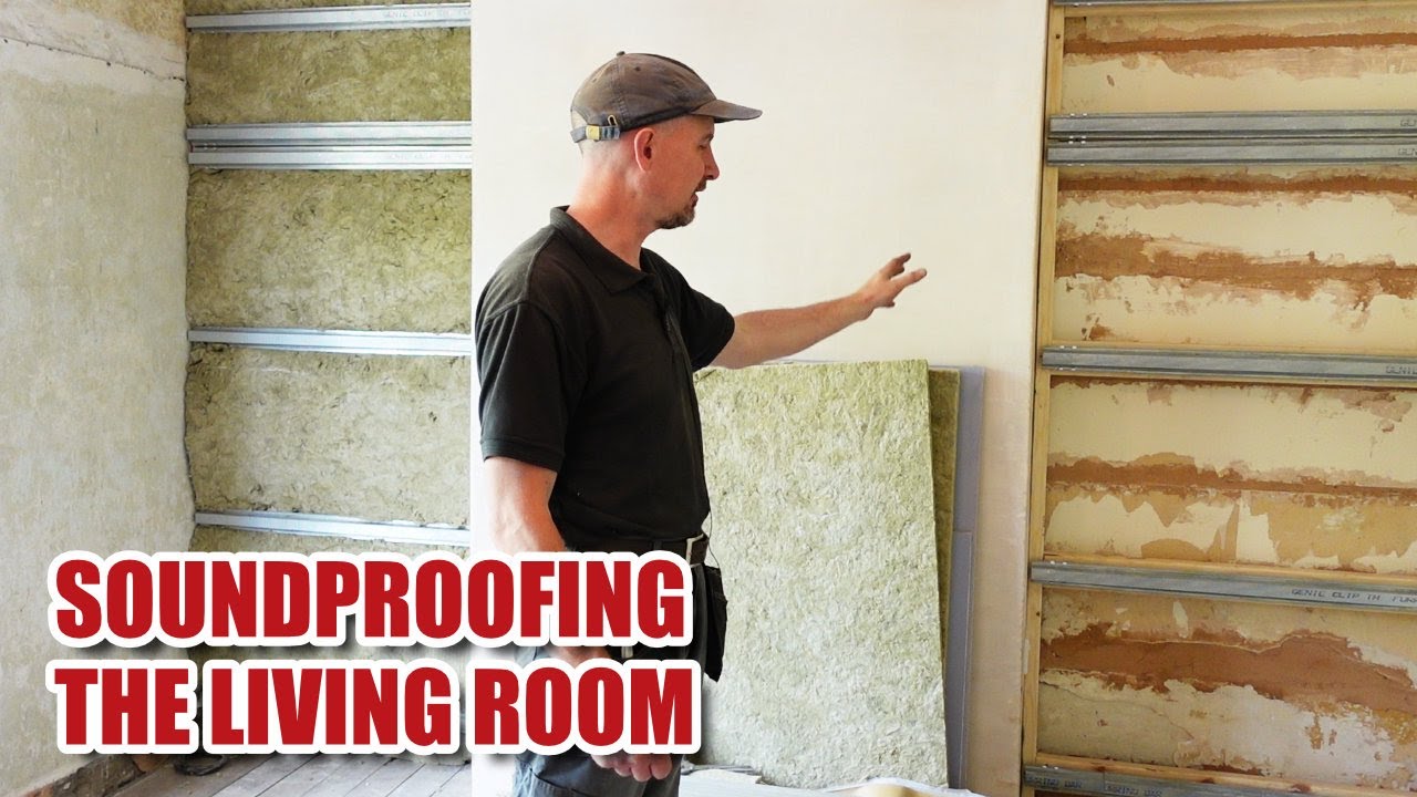 ⁣SOUNDPROOFING our LIVING ROOM - stud wall method (Renovation Part 23)