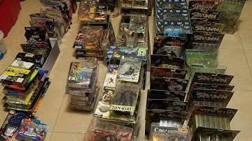 Action figure collection part 3 figures in storage