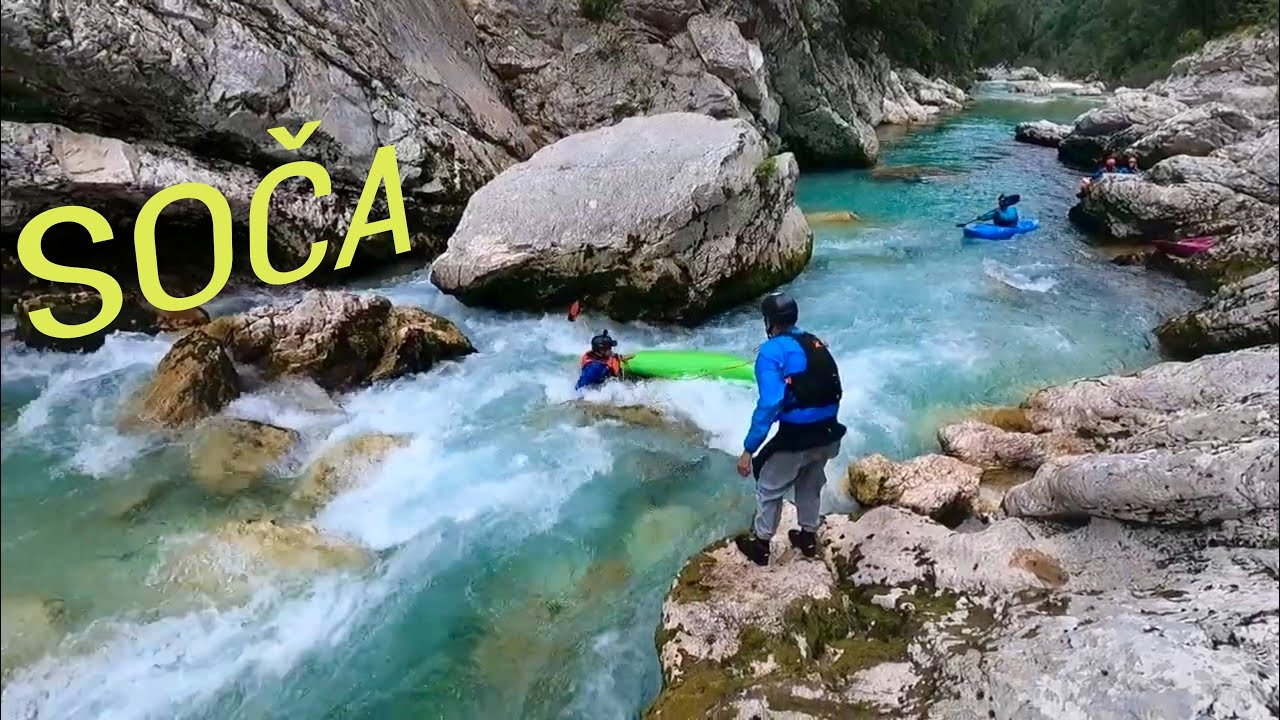 First time Kayaking Soča River | UPPER SOČA - BUNKER SECTION - ŽAGA