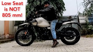 RE Himalayan 450 SEAT HEIGHT REVIEW