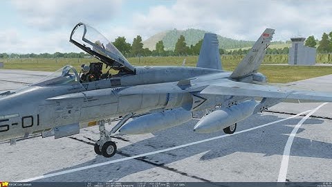DCS World F-18 Cold Start, Take Off and Landing (INS and Chaff/Flares Steps added)