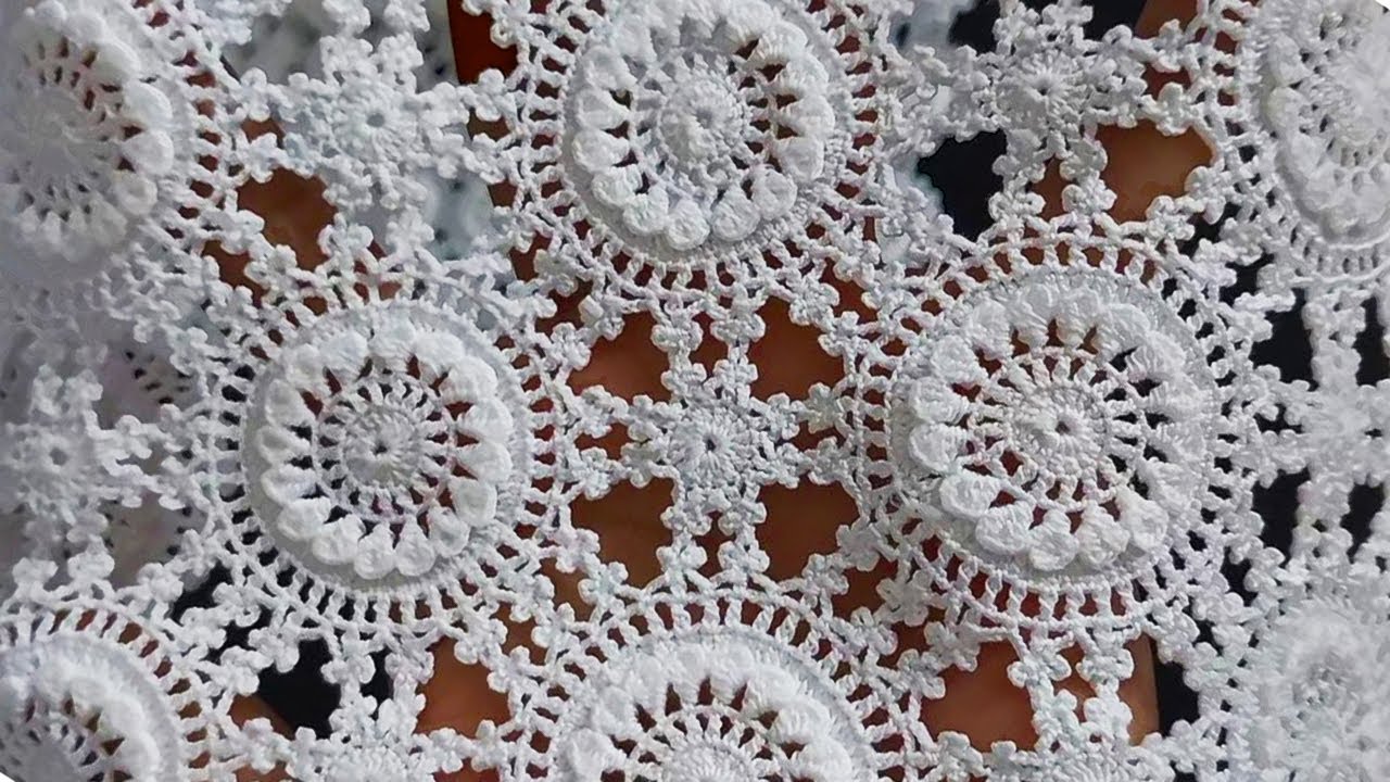 Special Crochet Motif Pattern, Tutorial Crochet Pattern For Crochet Blanket, Crochet Table, curtains