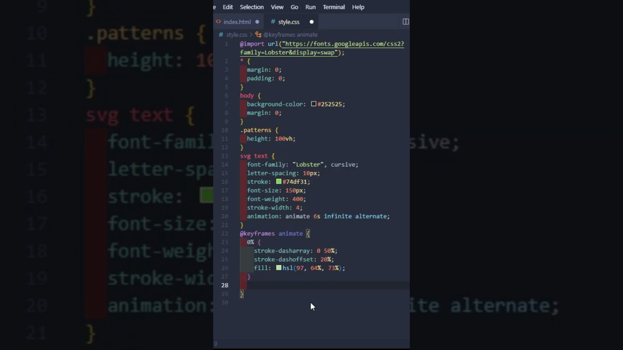 SVG-Text | HTML CSS #shorts - YouTube