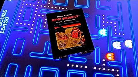 1978 Atari 2600 Super Breakout Video Game on the Atari 2600+