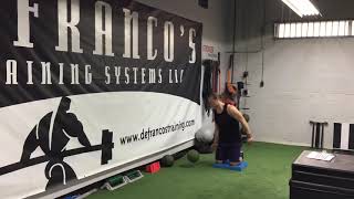 Med Ball Tall Kneeling 1-Arm Push Press Throw