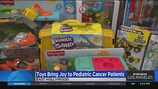 Former pediatric cancer patients donate toys to cancer patients in East Hollywood