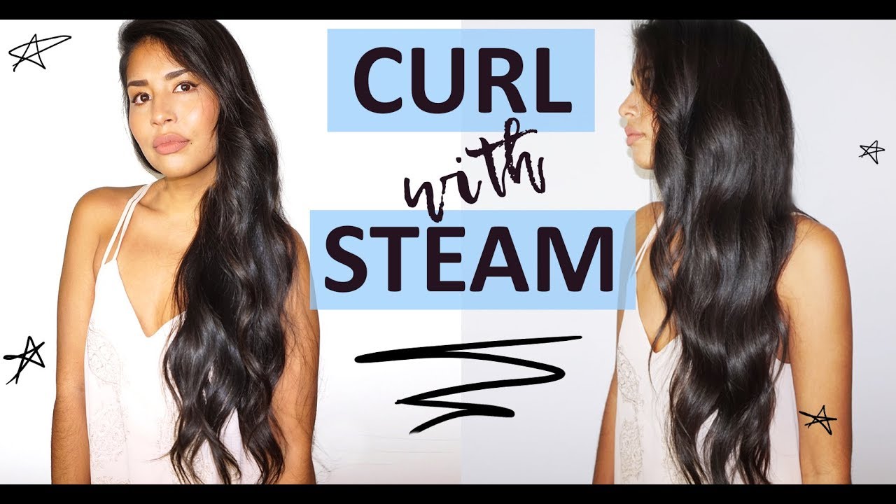 CURLS USING | to curl your hair with the Steampod - YouTube